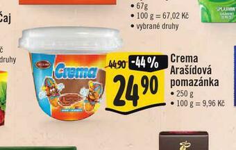 Jip Crema arašídová pomazánka nabídka