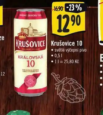 Jip Pivo krušovice královská 10 nabídka