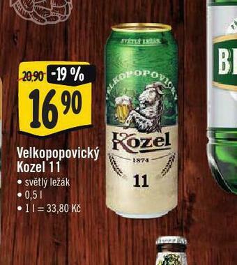 Jip Pivo velkopopovický kozel 11 nabídka