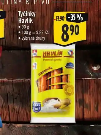 Tyčinky havlík