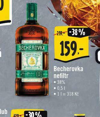 Jip Becherovka nefiltr nabídka