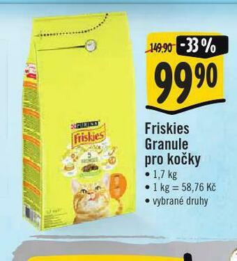 Jip Friskies granule pro kočky nabídka