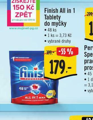 Jip Finish all in 1 tablety do myčky nabídka