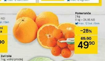 Tesco Pomeranče nabídka