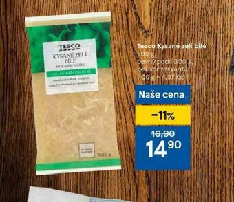Tesco Kysané zelí bílé nabídka