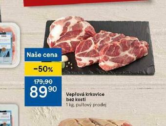 Tesco Vepřová krkovice bez kosti nabídka