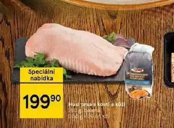 Husí prsa s kostí a kůží