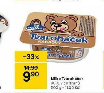 Tesco Milko tvaroháček nabídka