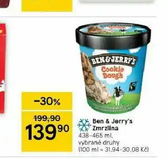 Tesco Zmrzlina ben &amp; jerry´s nabídka