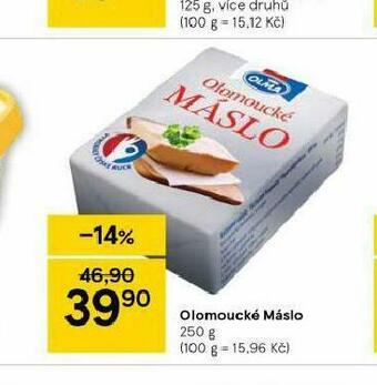 Tesco Olomoucké máslo nabídka