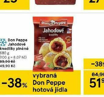 Tesco Don peppe jahodové knedlíky plněné nabídka