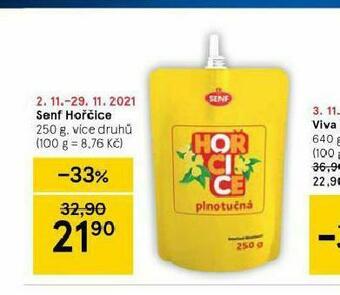 Tesco Senf hořčice nabídka