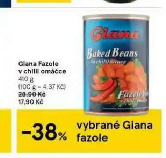 Tesco Giana fazole v chilli omáčce nabídka