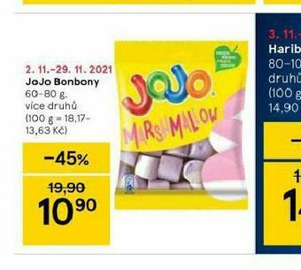 Tesco Jojo bonbony nabídka