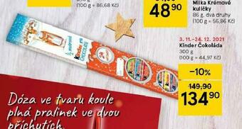 Tesco Kinder čokoláda nabídka