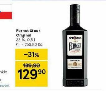Tesco Fernet stock original nabídka