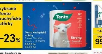 Tesco Tento kuchyňské utěrky nabídka