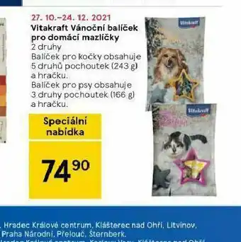 Tesco Vitakraft vánoční balíček pro domácí mazlíčky nabídka