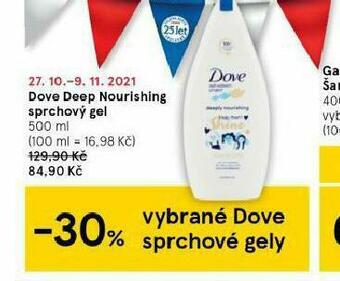 Tesco Dove sprchový gel nabídka