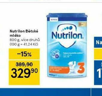 Tesco Nutrilon dětské mléko nabídka