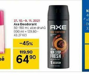 Tesco Axe deodorant nabídka