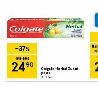 Tesco Colgate herbal zubní pasta nabídka