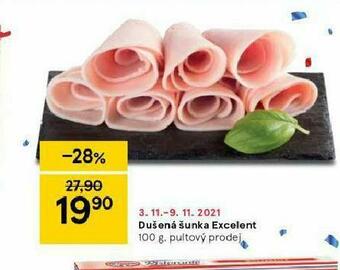 Tesco Dušená šunka excelent nabídka