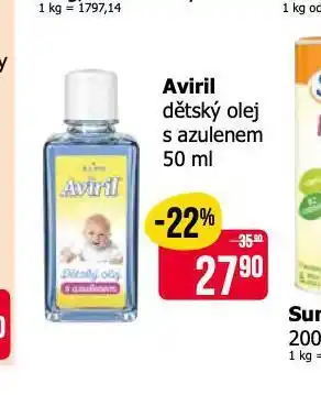 Teta Aviril dětský olej s azulenem nabídka