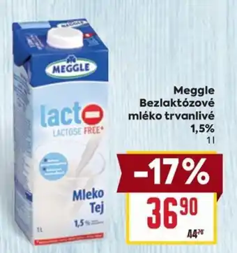 Billa Meggle Bezlaktózové mléko trvanlivé 1.5% 1L nabídka