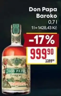 Billa Don Papa Baroko 0.7L nabídka