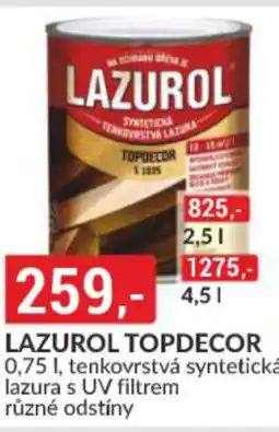 Baumax LAZUROL TOPDECOR nabídka