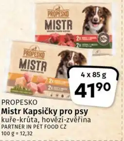 Coop PROPESKO Mistr Kapsičky pro psy nabídka