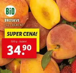 Lidl Broskve nabídka