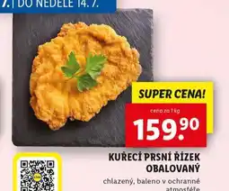Lidl Kuřecí prsní řízek obalovaný nabídka