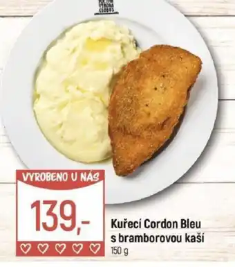 Globus Kuřecí Cordon Bleu s bramborovou kaší nabídka