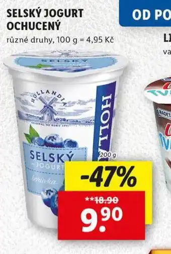 Lidl Selský jogurt ochucený nabídka