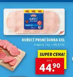 Lidl Kuřecí prsní šunka nabídka