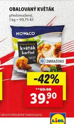 Lidl Obalovaný květák nabídka