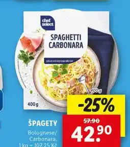 Lidl Špagety nabídka