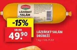 Lidl Lázeňský salám drůbeží nabídka