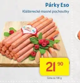 Kubík potraviny Párky Eso nabídka