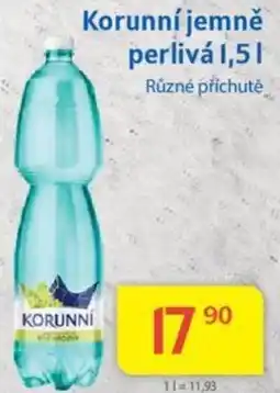 Kubík potraviny Korunní jemně perlivá 1,5L nabídka