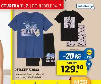 Lidl Pyžamo nabídka