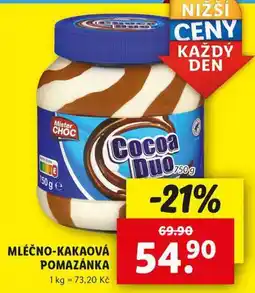 Lidl Mléčno-kakaová pomazánka nabídka
