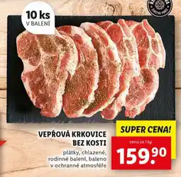 Lidl Vepřová krkovice bez kosti nabídka
