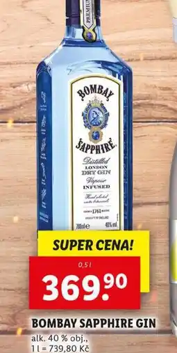 Lidl Bombay sapphire gin nabídka