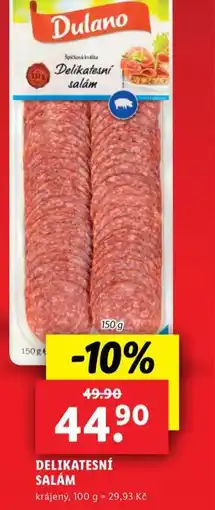 Lidl Delikatesní salám nabídka