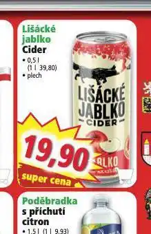 Norma Lišácké jablko cider nabídka