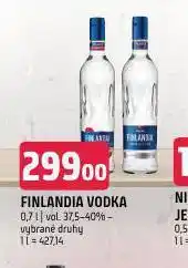 Terno Finlandia vodka nabídka