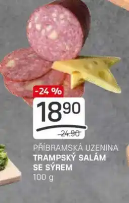 Flop PŘÍBRAMSKÁ UZENINA TRAMPSKÝ SALÁM SE SÝREM nabídka